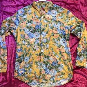 SUPREME FW14 Yellow Floral Shirt